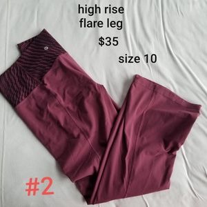 Lululemon high rise flare